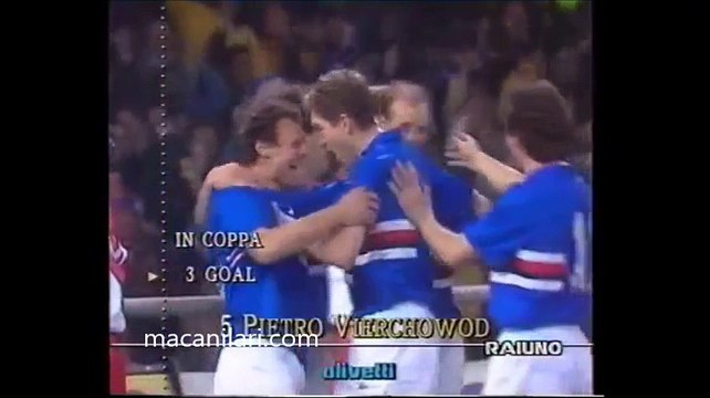 18.04.1990 - 1989-1990 UEFA Cup Winners' Cup Semi Final 2nd Leg UC Sampdoria 2-0 AS Monaco