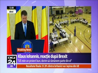 Iohannis despre Brexit si proiectul de tara al Romaniei in UE dupa iesirea Marii Britaniei