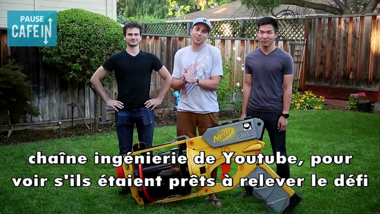 Le plus gros pistolet du monde tire des fléchettes à près de 65 km/h