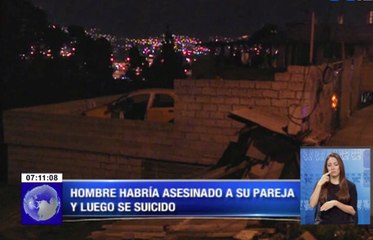 Hombre habría asesinado a su pareja y luego se suicido