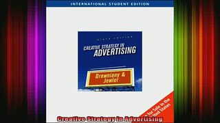 READ book  Creative Strategy in Advertising Full Free