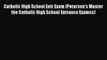 Download Catholic High School Entr Exam (Peterson's Master the Catholic High School Entrance