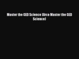 Read Master the GED Science (Arco Master the GED Science) Ebook Free