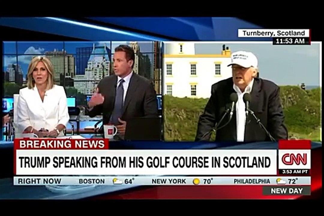 On historic day, Donald Trump hard-sells new golf course in Scotland - LoneWolf Sager(◑_◑)