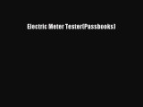 Download Electric Meter Tester(Passbooks) Ebook Free