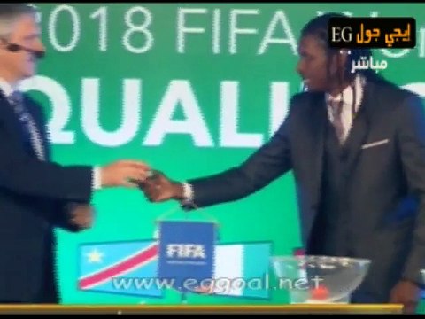 نتائج قرعة تصفيات كاس العالم لقارة افريقيا _ مصر تعلب فى المجموعة الخامسة مع الكنجو - اوغندا -غانا