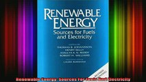 Free Full PDF Downlaod  Renewable Energy Sources For Fuels And Electricity Full Free
