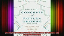 READ book  Concepts of Pattern Grading Techniques for Manual and Computer Grading Full Ebook Online Free