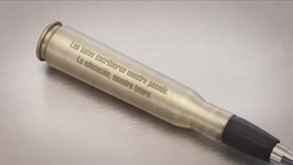 El baligrafo símbolo de una nueva era de paz en Colombia