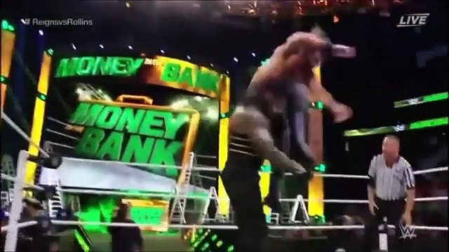 Wwe Seth Rollins Vs Roman Reigns MITB 2016 Highlights