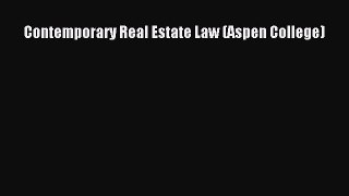 Download Contemporary Real Estate Law (Aspen College) PDF Online