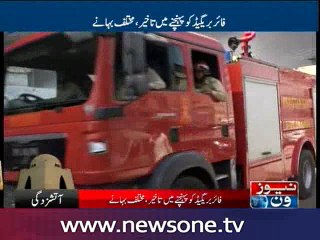 Hours later, firefighters still struggle to douse blaze at Karachi warehouse