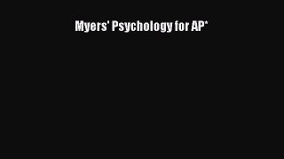 Read Myers' Psychology for AP* PDF Online