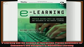 different   eLearning and the Science of Instruction Proven Guidelines for Consumers and Designers