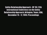 Read Entity-Relationship Approach - ER '93: 12th International Conference on the Entity-Relationship