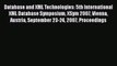 Read Database and XML Technologies: 5th International XML Database Symposium XSym 2007 Vienna