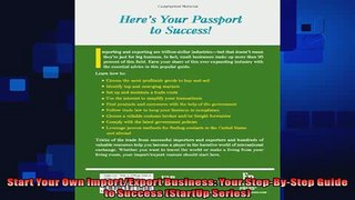 different   Start Your Own ImportExport Business Your StepByStep Guide to Success StartUp Series