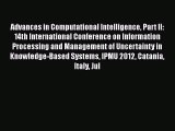 Read Advances in Computational Intelligence Part II: 14th International Conference on Information