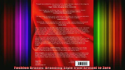 Free Full PDF Downlaod  Fashion Brands Branding Style from Armani to Zara Full EBook