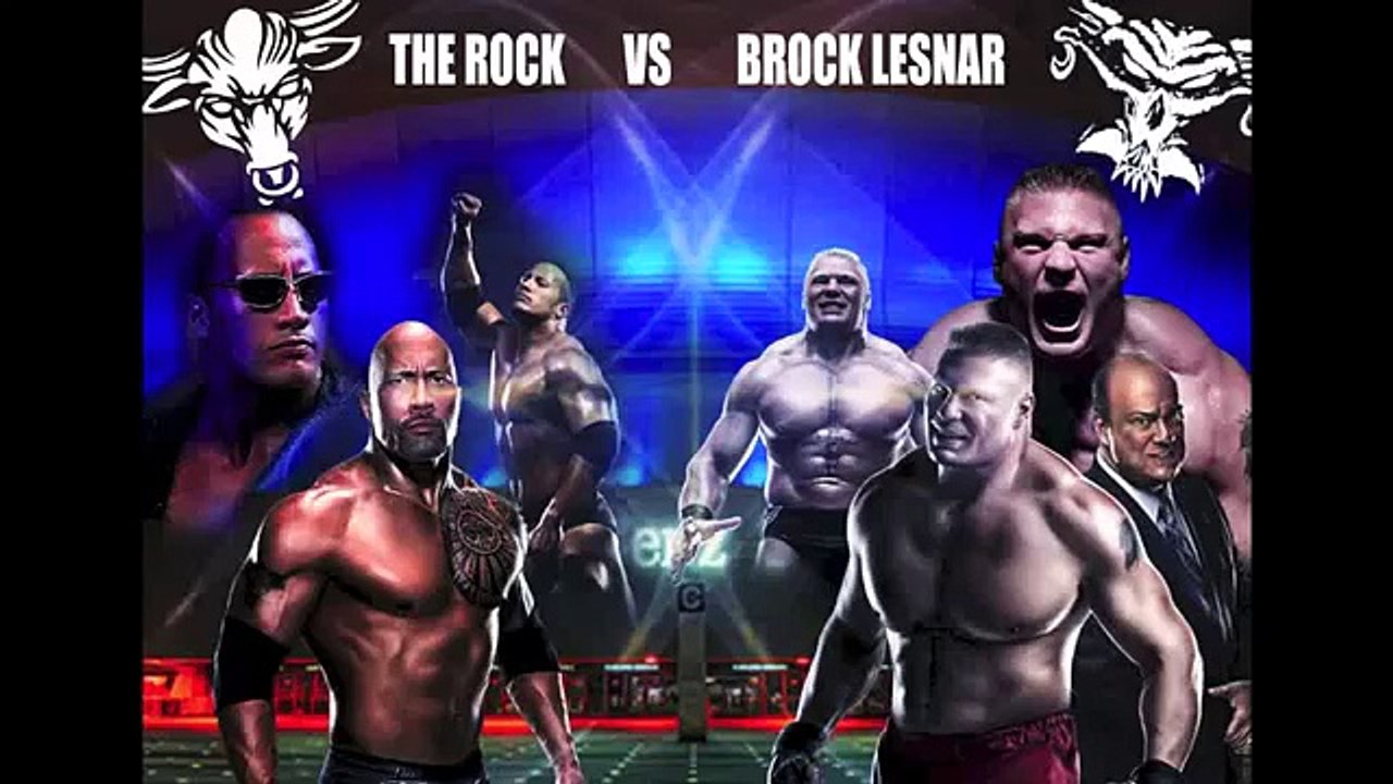 WWE - WWE Wrestlemania 33 promo The Rock vs Brock Lesnar - WWE Superstars wrestling