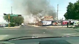 incendio lote baldio walmart torres landa León gto 22/04/2008