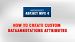 ASP.NET MVC 4 Tutorial In Urdu - How to create Custom DataAnnotation Attributes