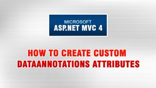 ASP.NET MVC 4 Tutorial In Urdu - How to create Custom DataAnnotation Attributes
