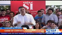 Partidos políticos cierran sus campañas en España a solo dos días de las elecciones presidenciales