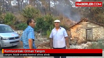 Kumluca'daki Orman Yangını