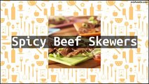 Recipe Spicy Beef Skewers