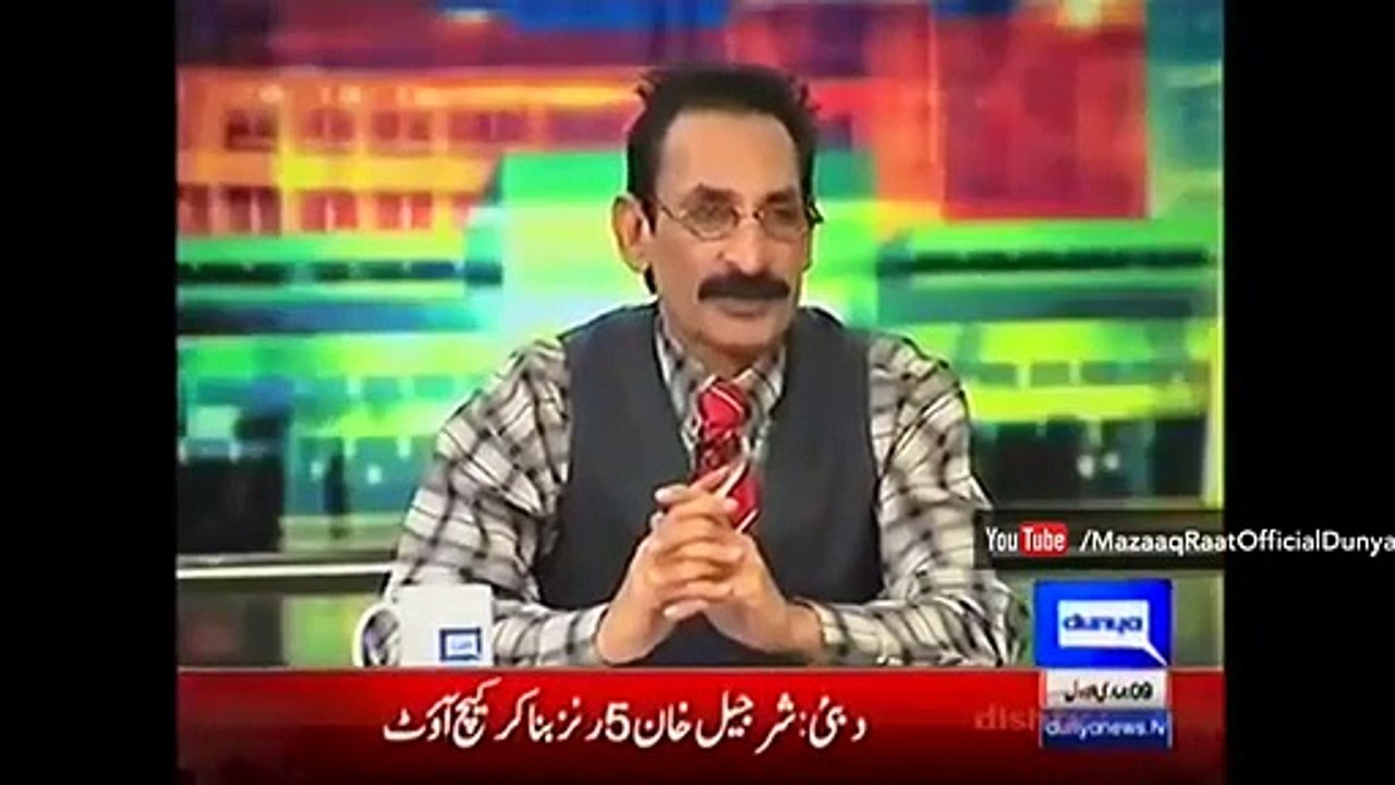 Watch How Maazq raat Team give reception to  Amjad Sabri in Mazak Raat