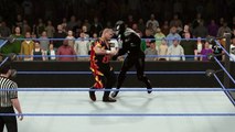 WWE 2K16 venom destroys the ring with bam bam bigelow