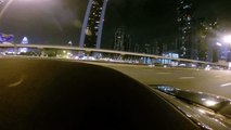 Wonderful driving in Dubai at night. Porsche Panamera GTS! Travel luxury!