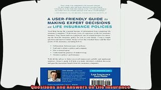 behold  Questions and Answers on Life Insurance