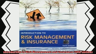 different   Introduction to Risk Management and Insurance 10th Edition
