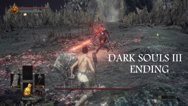 Dark Souls 3 - Walkthrough Part 12 (Vs. Soul of Cinder) Ending
