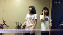 Meimi Tamura   Mizuki Murota backstage Angerme