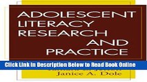 Read Adolescent Literacy Research and Practice (Solving Problems in the Teaching of Literacy