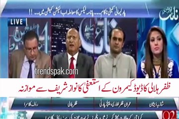 Zafar Halali compares Nawaz Sharif and David Cameron as a prime minister and tells the difference