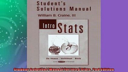 FREE DOWNLOAD  Student Solutions Manual for Intro Stats 2nd Edition  FREE BOOOK ONLINE