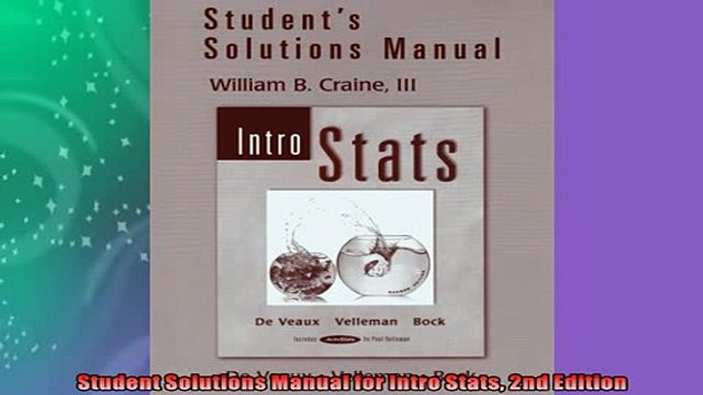 FREE DOWNLOAD Student Solutions Manual for Intro Stats 2nd Edition FREE BOOOK ONLINE