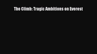 Download The Climb: Tragic Ambitions on Everest Ebook Free