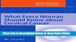 Download What Every Woman Should Know about Cervical Cancer  PDF Online
