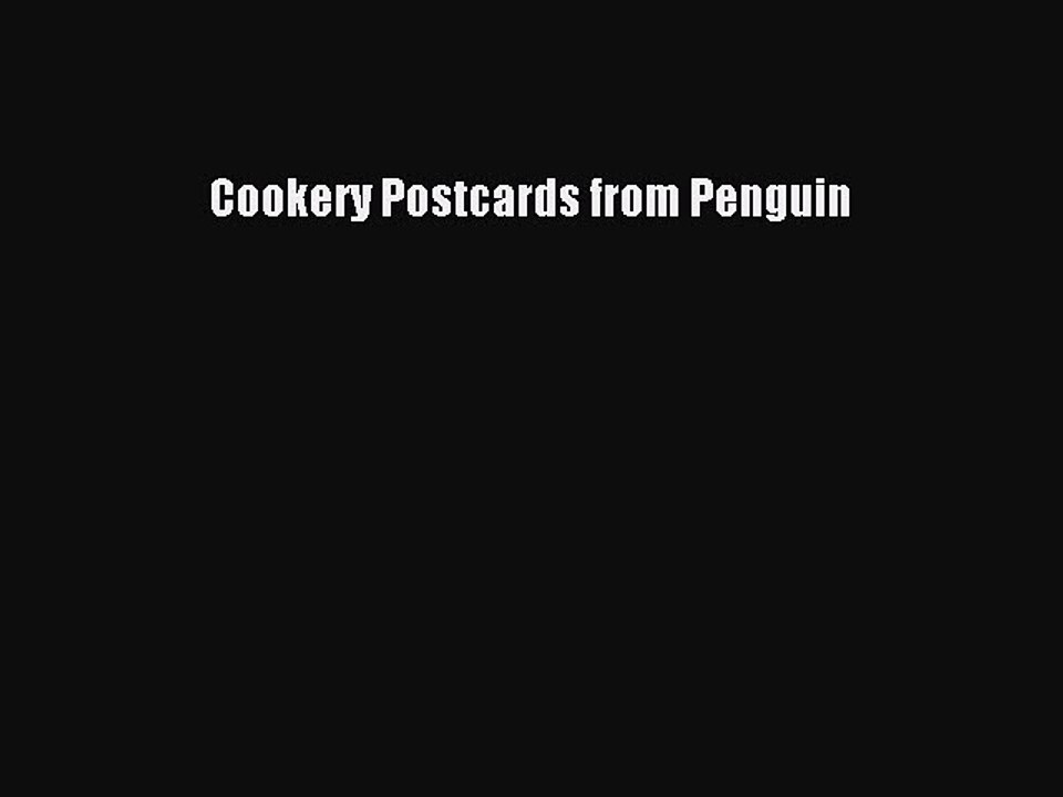 Read Cookery Postcards from Penguin Ebook Free