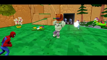 Frozen Anna Kidnapped by T-Rex ! Spiderman & Hulk saves Princess + Nursery Rhymes Children's songs_9