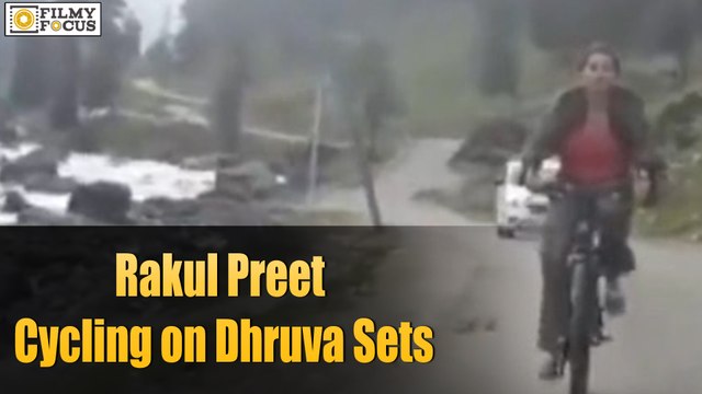 Rakul Preet cycling on Dhruva Sets - Filmyfocus.Com