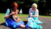 Frozen Elsa & Anna bebek korkuyor musun! Örümcek Adam, Pembe Spidergirl, Kristoff