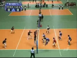 ３６回春高バレー２回戦　大成女子－帝京長岡　第２セット