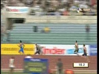 Oscar Pistorius en 2ème position au 400 m à Rome
