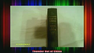 READ book  Thunder Out of China Full EBook